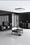 Hanah Home Conjunto de Muebles de Salón Luxe en Nogal y Negro